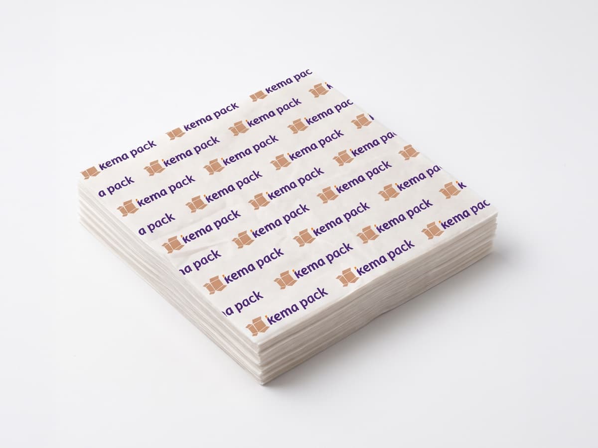 Lebensmittelpapier mit Kema-Pack-Logo bedruckt