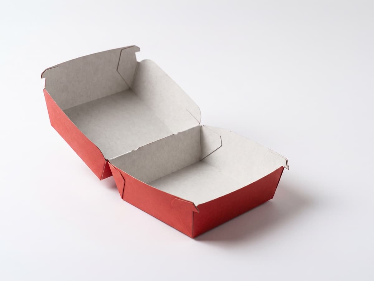 Burger box, open