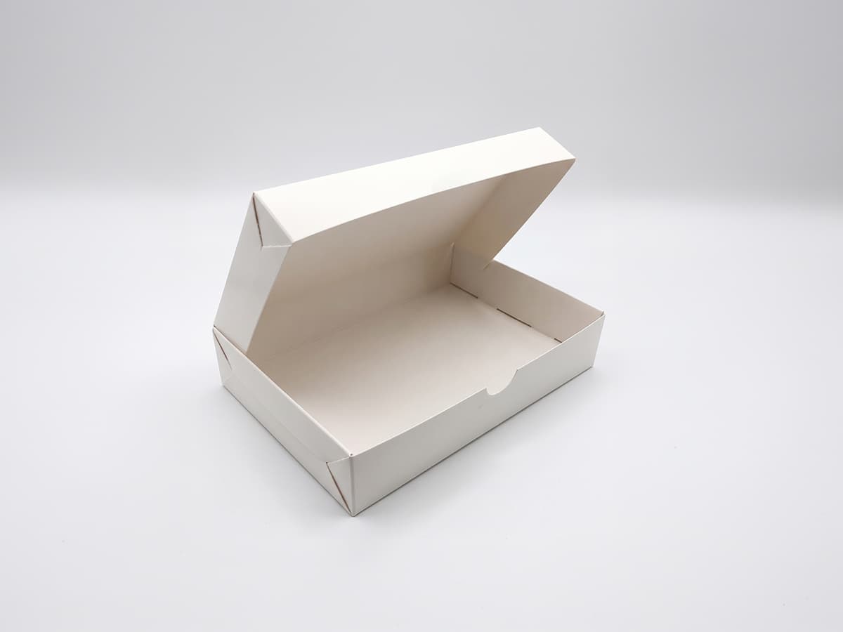 Sandwich box, open