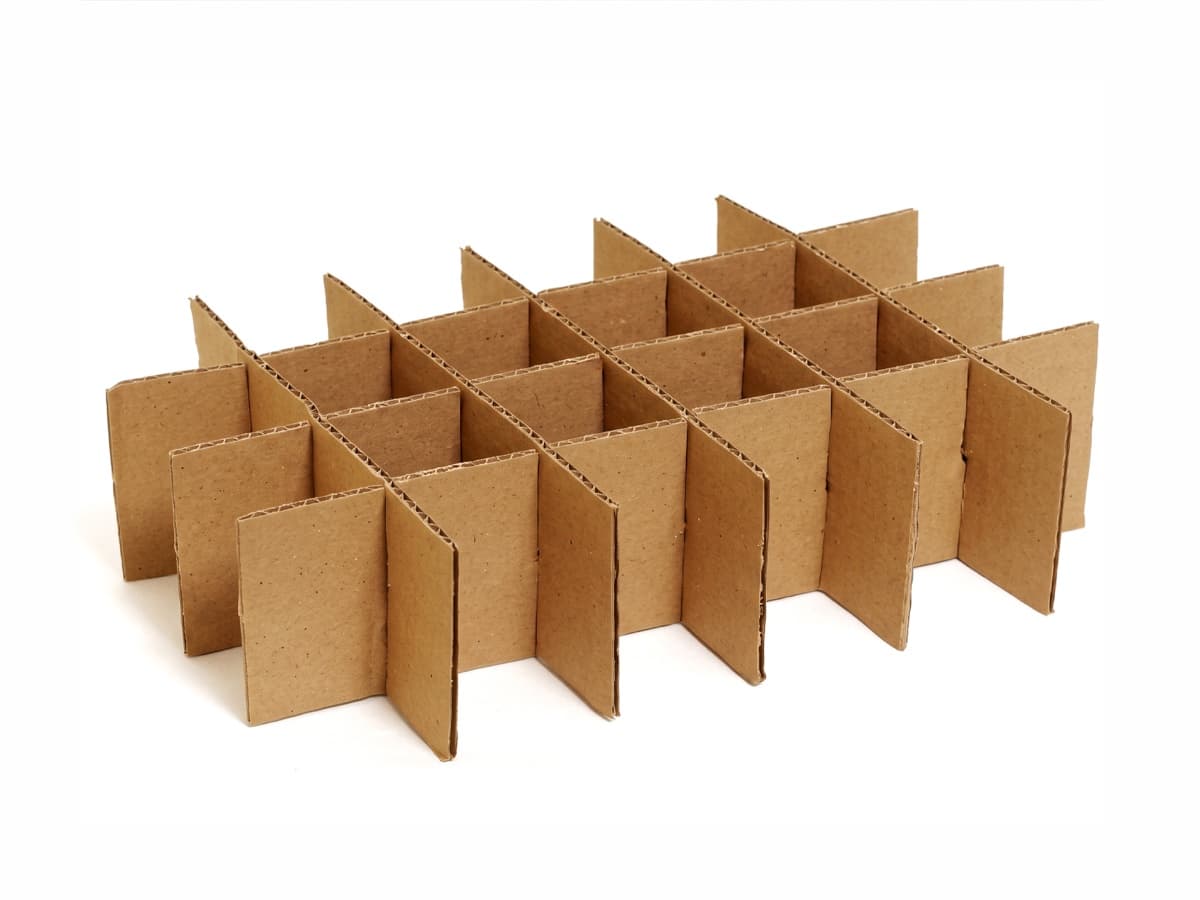 Corrugated cardboard dividers